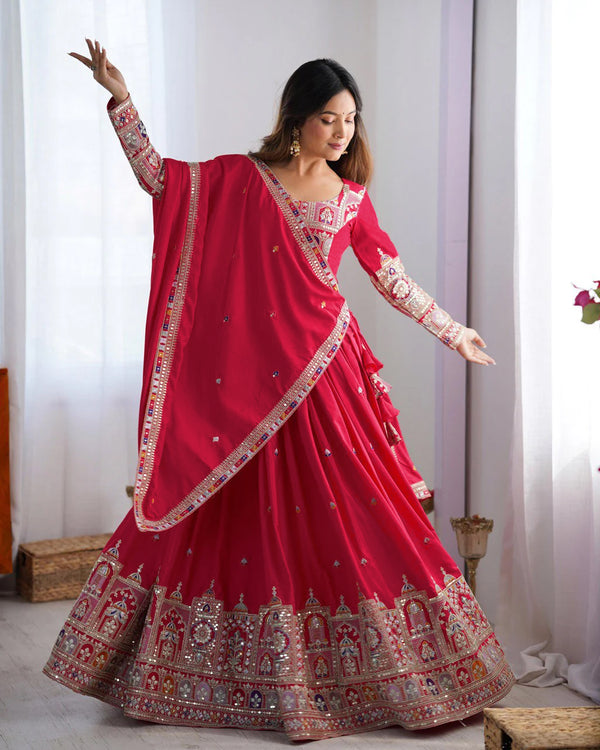Pink Designer lehengha Choli For Women