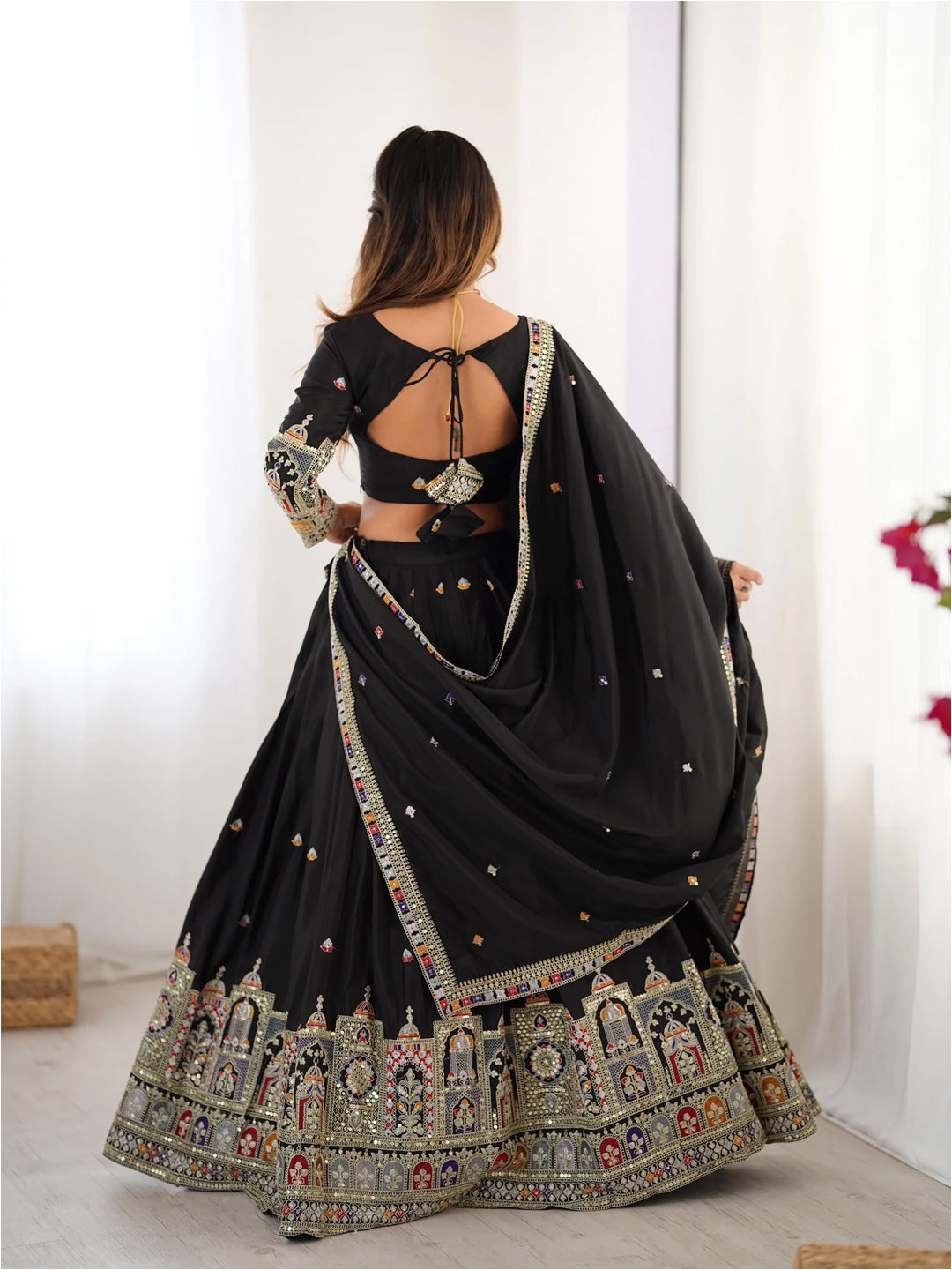 Black Designer lehengha Choli For Women