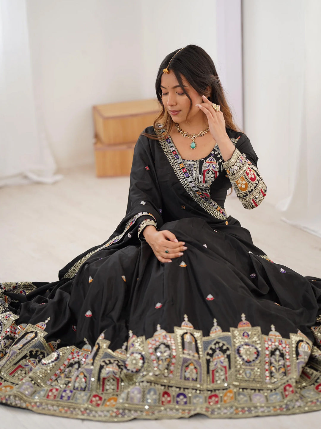 Black Designer lehengha Choli For Women