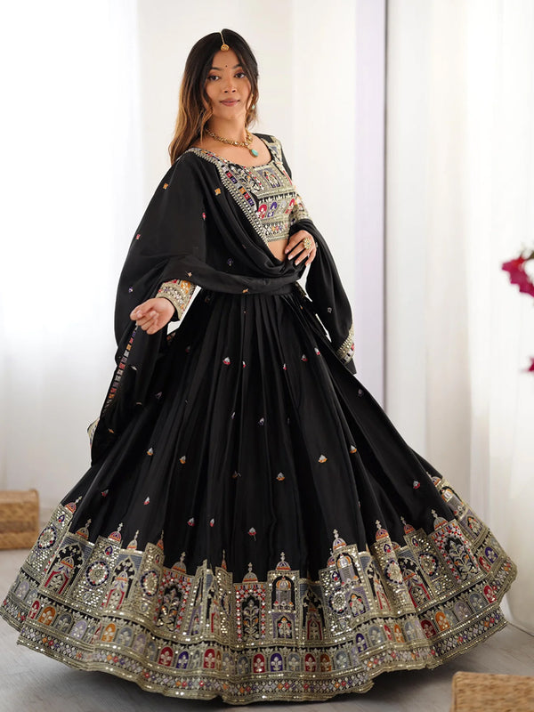 Black Designer lehengha Choli For Women